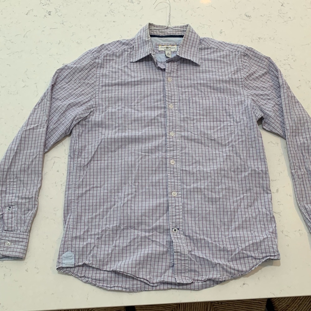 3/$23... Club Room Plaid Button Down - Slim Fit